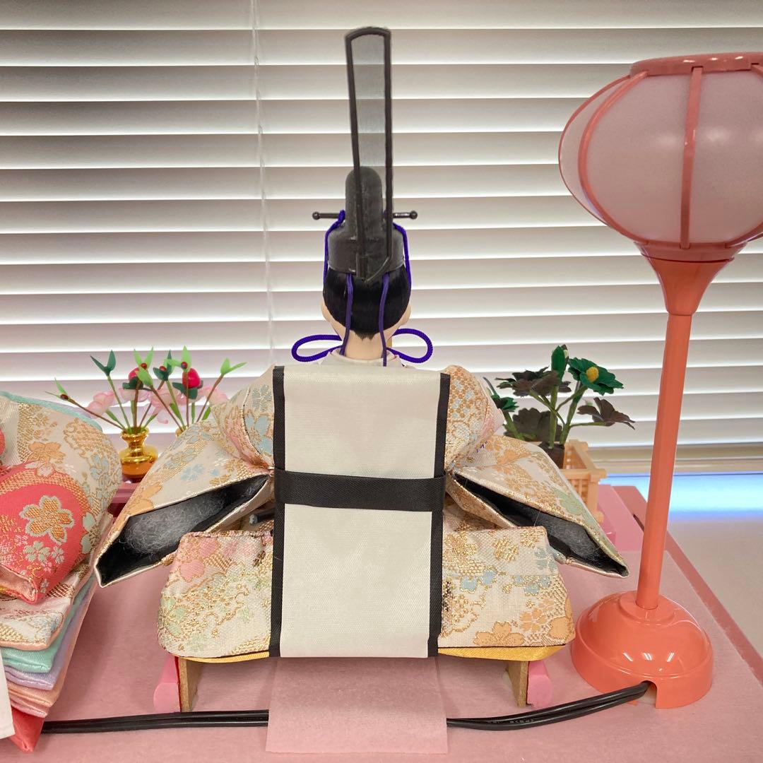 アクリルケース かわいい 雛人形 ピンク フォトフレーム付き