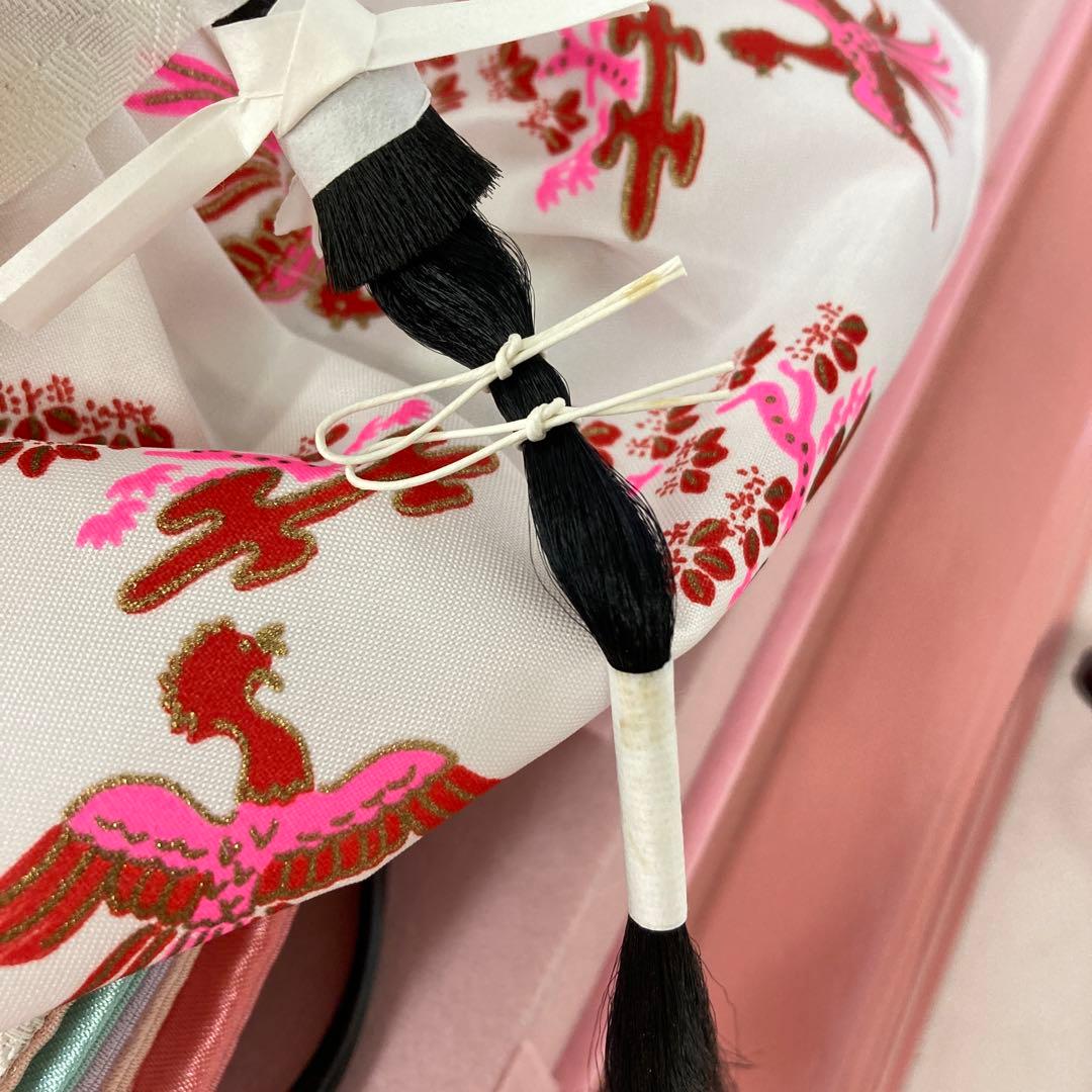 アクリルケース かわいい 雛人形 ピンク フォトフレーム付き