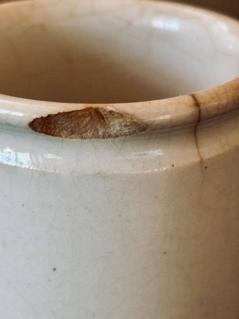 フランスアンティーク 19世紀の陶器 サーギュミヌ窯 4.9cm高さ