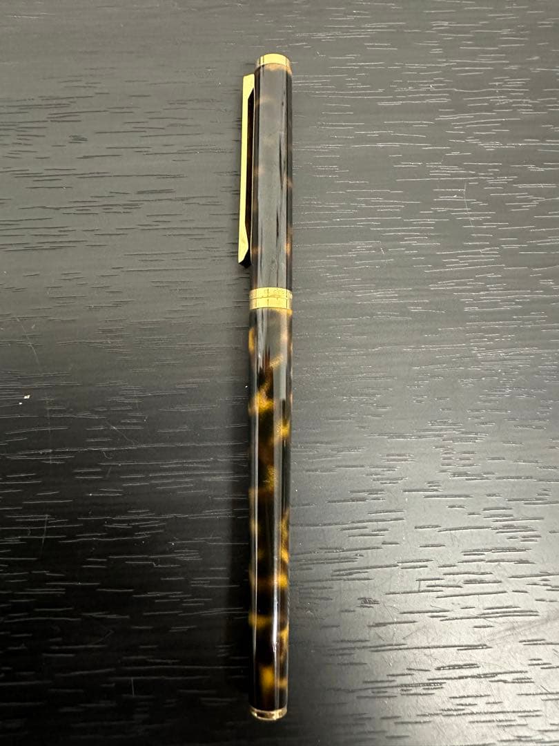 ★高級筆記具★ダンヒル dunhill 万年筆 14Kペン先 ベッコウ柄