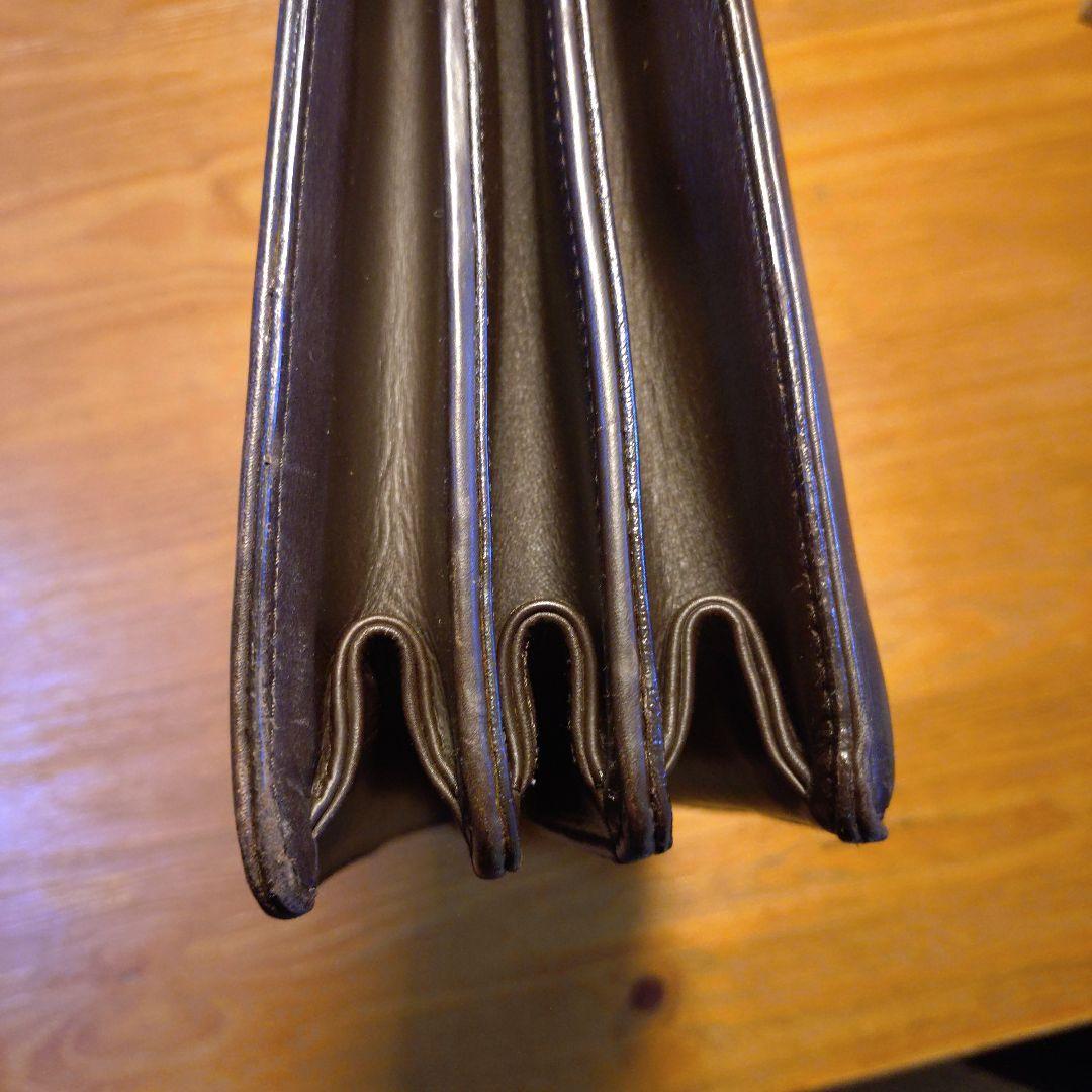 BOTTEGA　ダークブラウン レザー ビジネスバッグ 編み込みデザイン