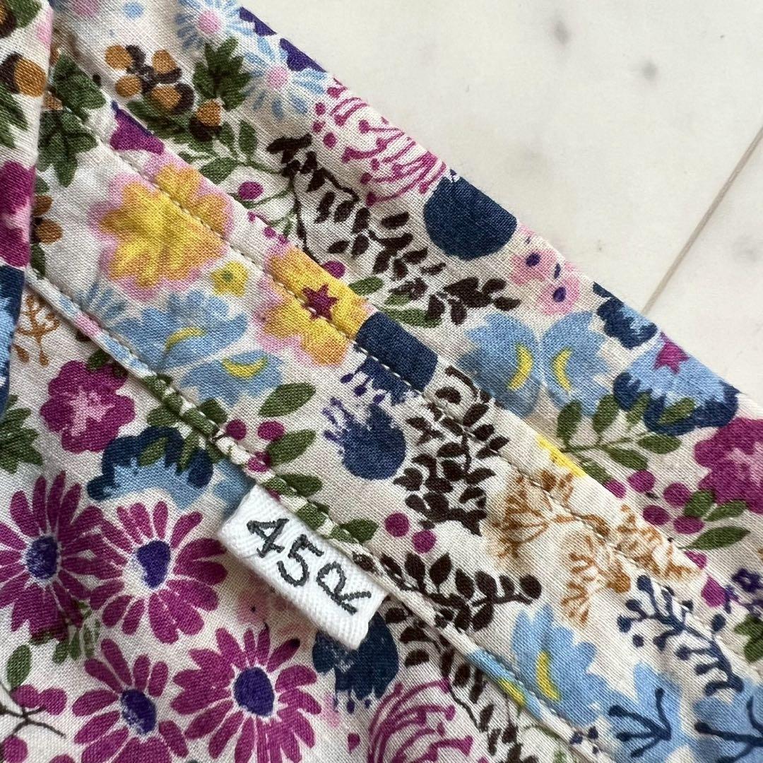 45R インドカディ秋の実プリントのくしゅくしゅブラウス