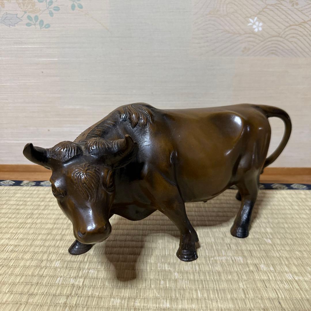 立牛童子 銅器 和風置物 金属工芸 鉄製