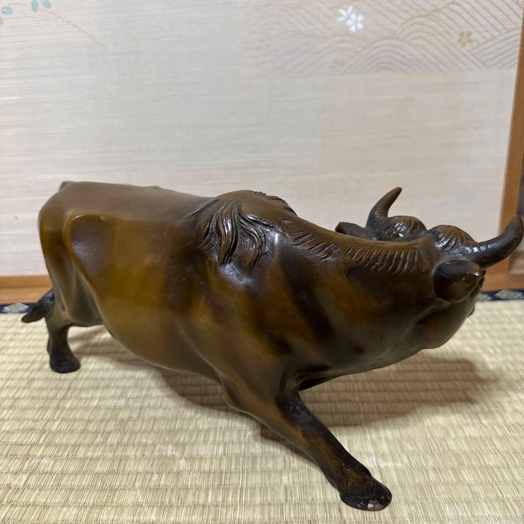 立牛童子 銅器 和風置物 金属工芸 鉄製