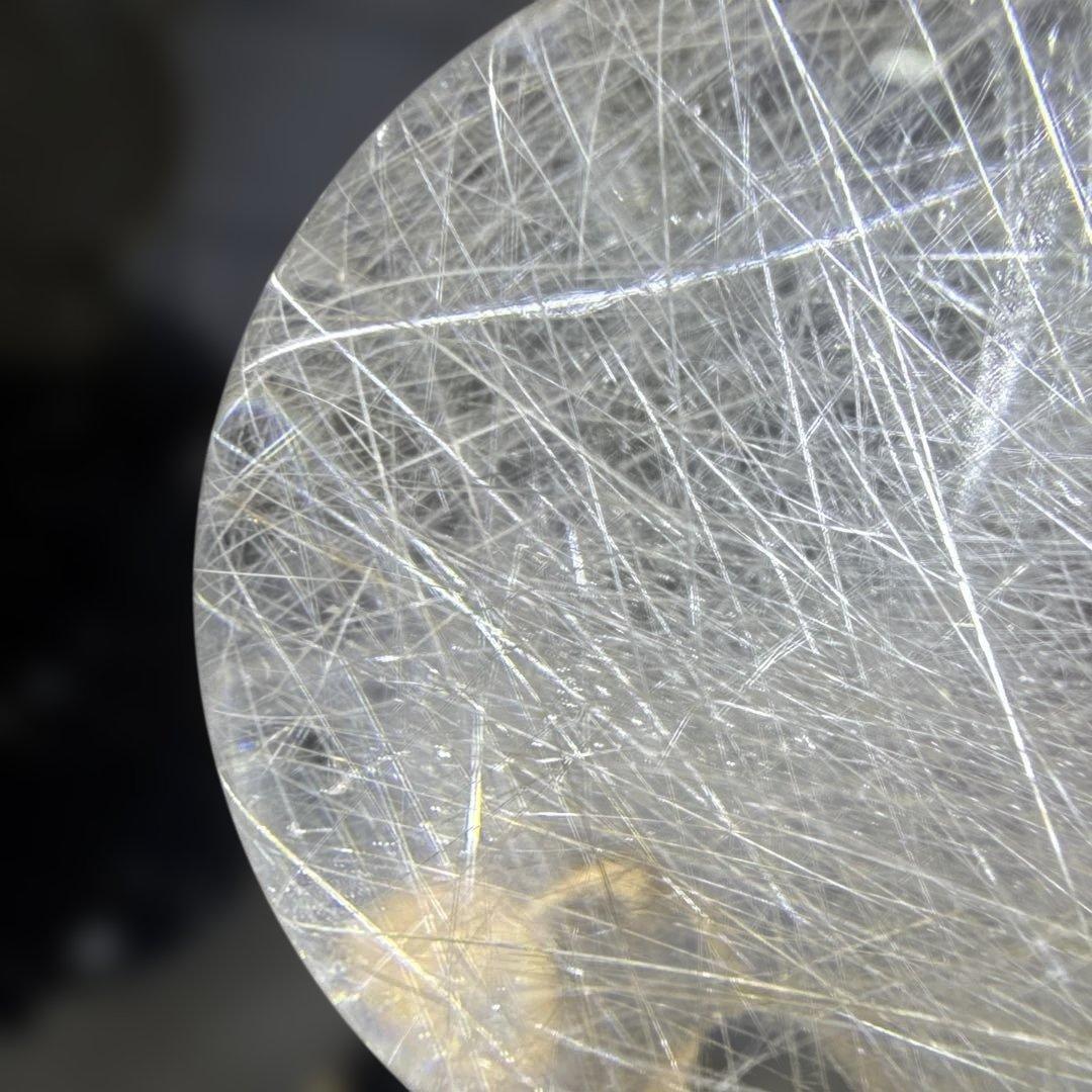 【コレクション】天然水晶 シルバールチルクォーツ 丸玉 7.8cm