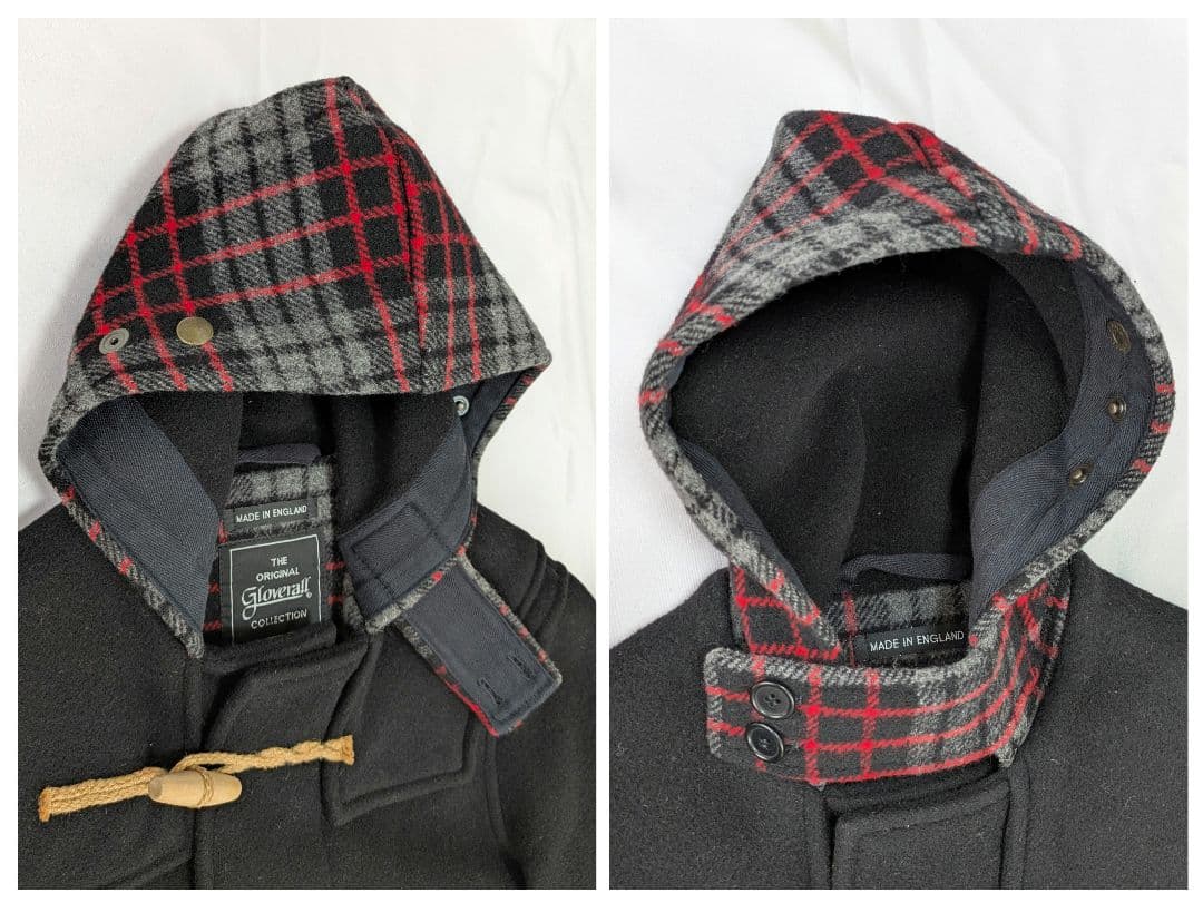 【極美品】 グローバーオール×SILAS ダッフルコート　ウール　ブラック　M