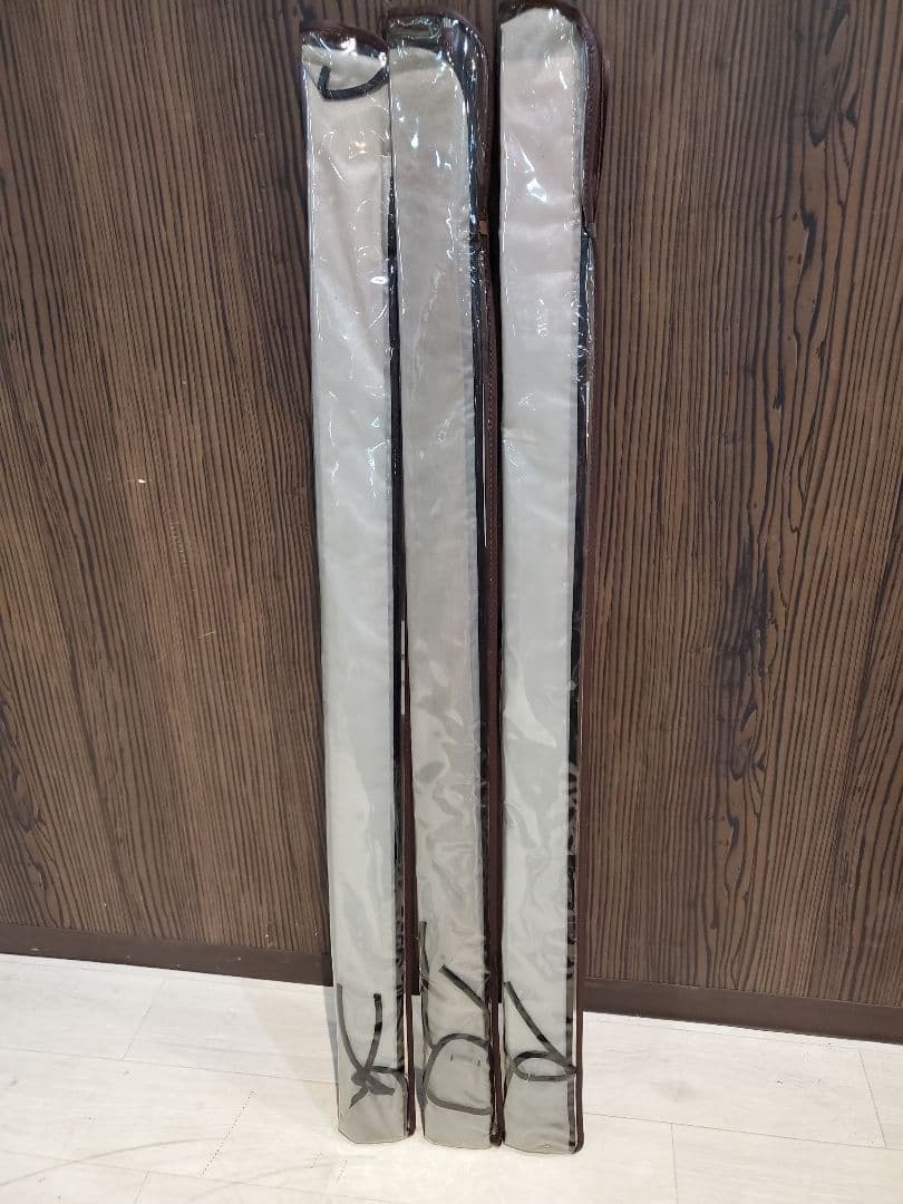 未使用　カーボン舟竿　秘伝　1-210　３本セット