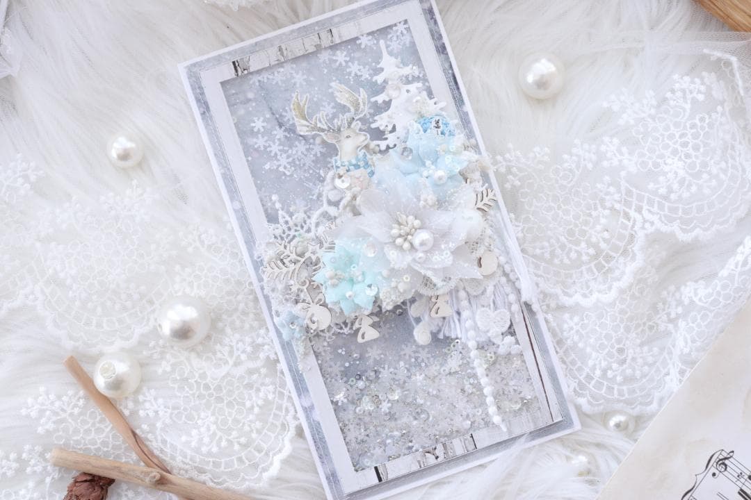 WINTER ❄グリーティングカード♡シェイカー