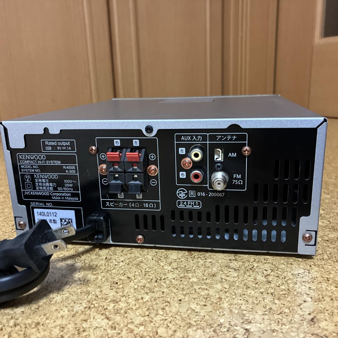 KENWOOD ミニコンポ R-K505 LS-K505 付属品多数