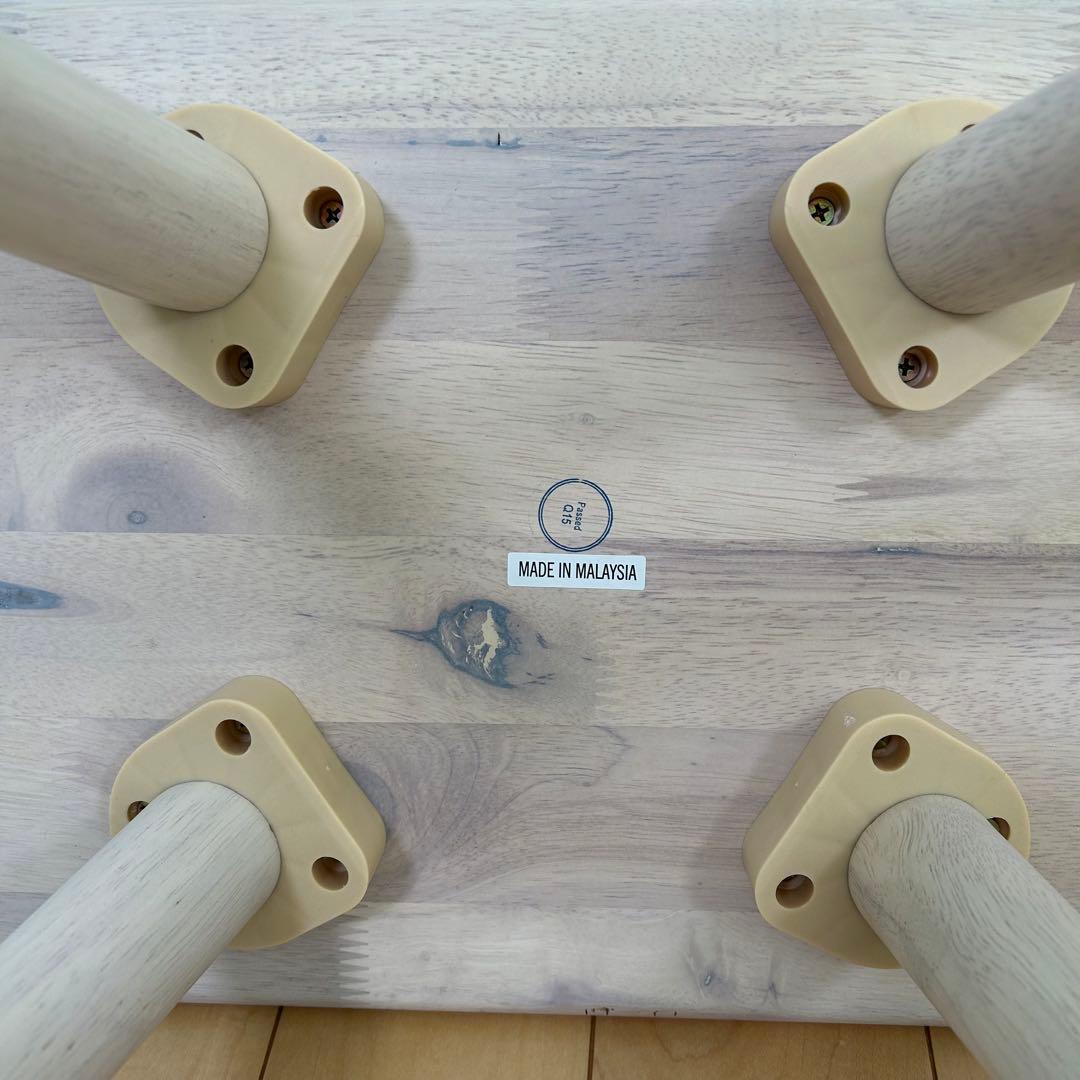 ナチュラルシグネチャー　北欧スツール　ダイニングチェア　2脚セット　ホワイト