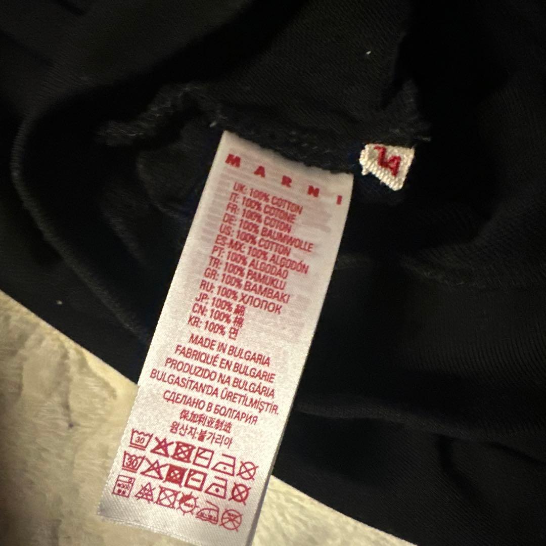 MARNI ブラック トレーナー ロゴ入り