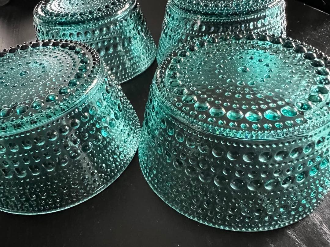 イッタラ　シーブルー　ボウル　４個セット　収納品