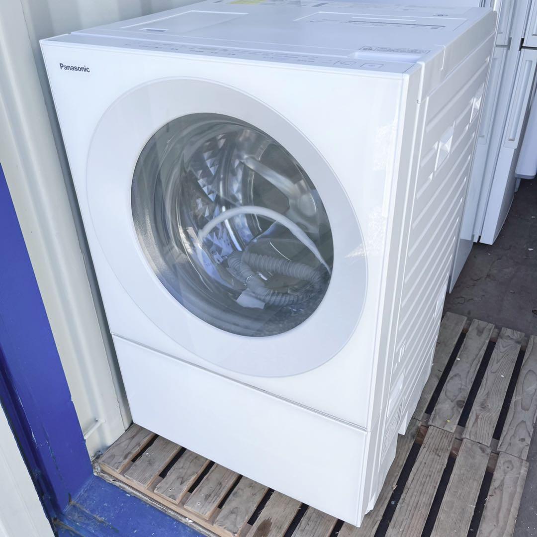 取付無料！パナソニック キューブル 熱乾燥搭載おしゃれホワイトインテリア洗濯機
