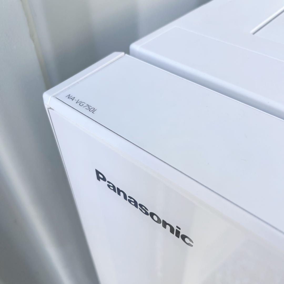 取付無料！パナソニック キューブル 熱乾燥搭載おしゃれホワイトインテリア洗濯機