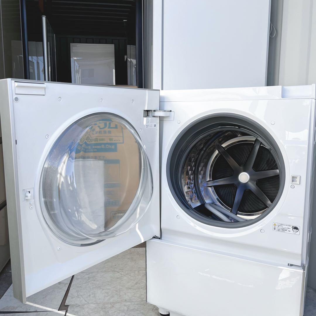 取付無料！パナソニック キューブル 熱乾燥搭載おしゃれホワイトインテリア洗濯機