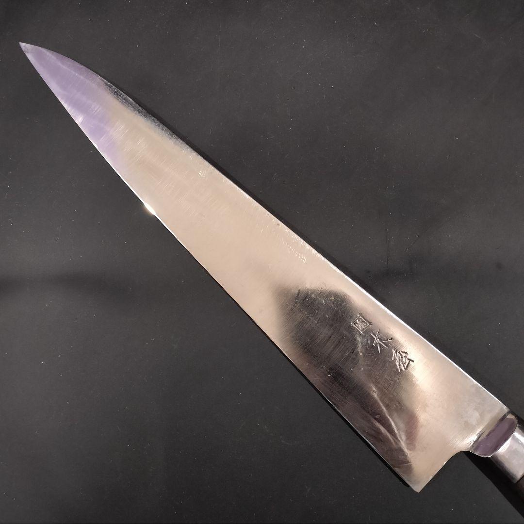 日本橋 木屋 (井筒木) 牛刀 国産炭素鋼 包丁 No.3 30cm 研ぎ済み