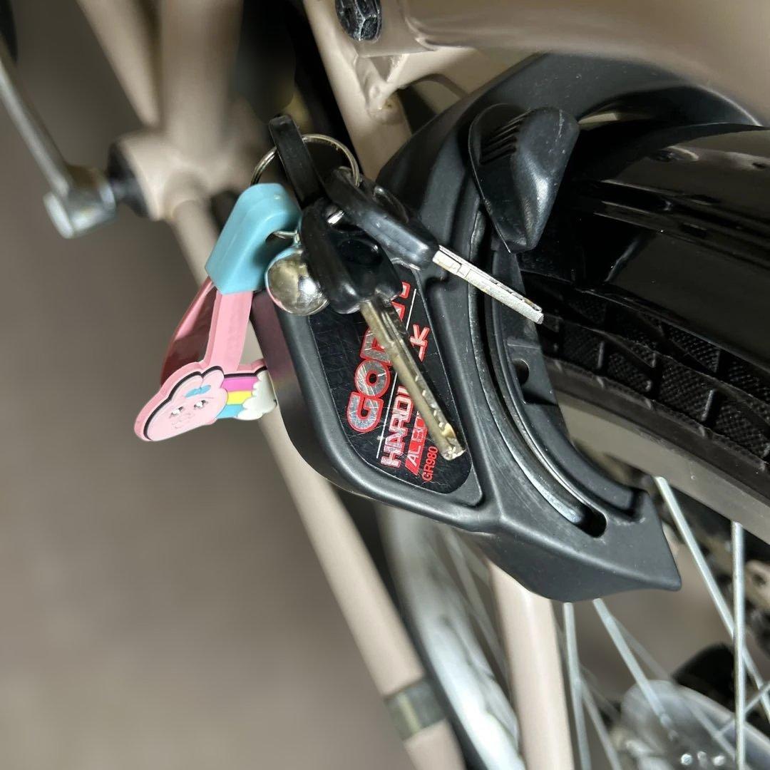 ミキールさま専用　自転車 ベージュ　小径車　アサヒサイクル　ブライトデイ　20イ