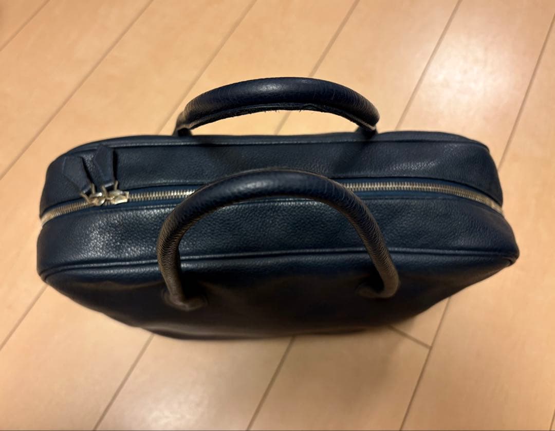 Cisei ブリーフケース901 ネイビー シボレザー イタリア製