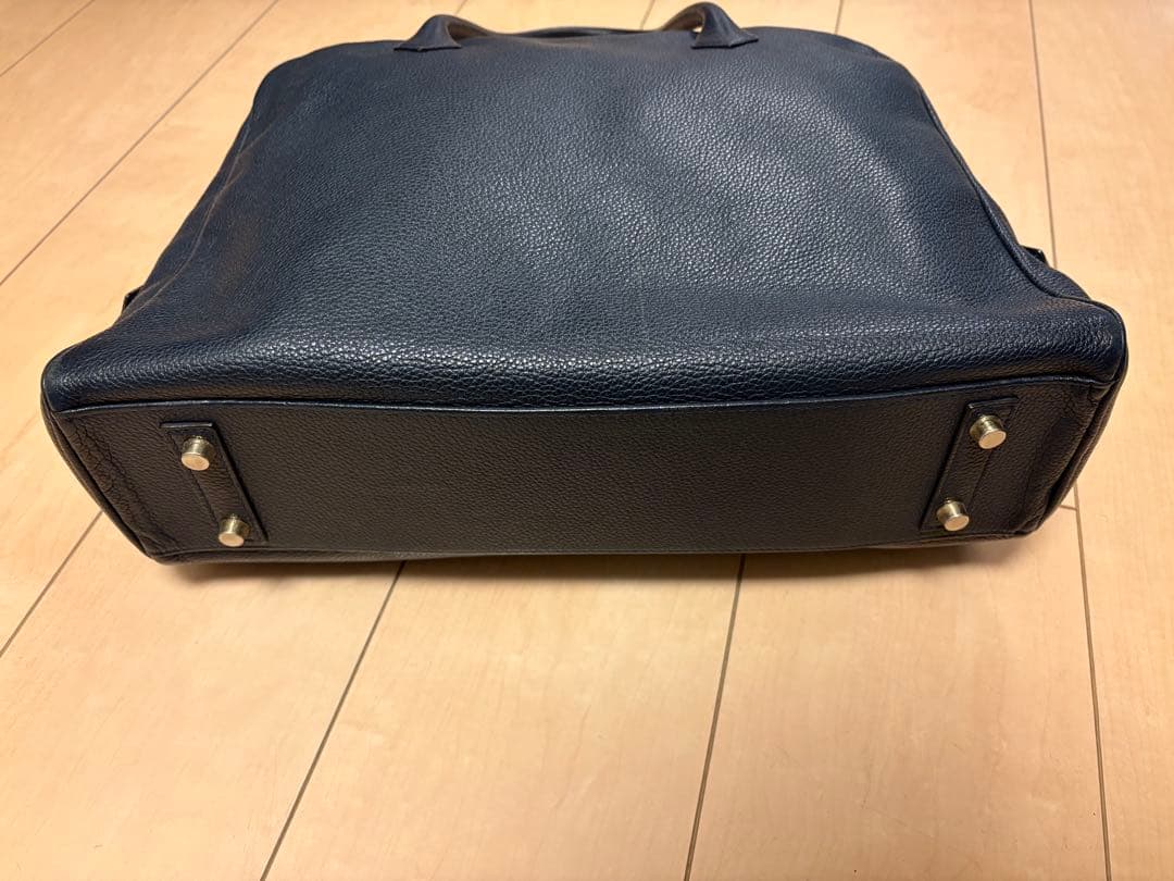 Cisei ブリーフケース901 ネイビー シボレザー イタリア製