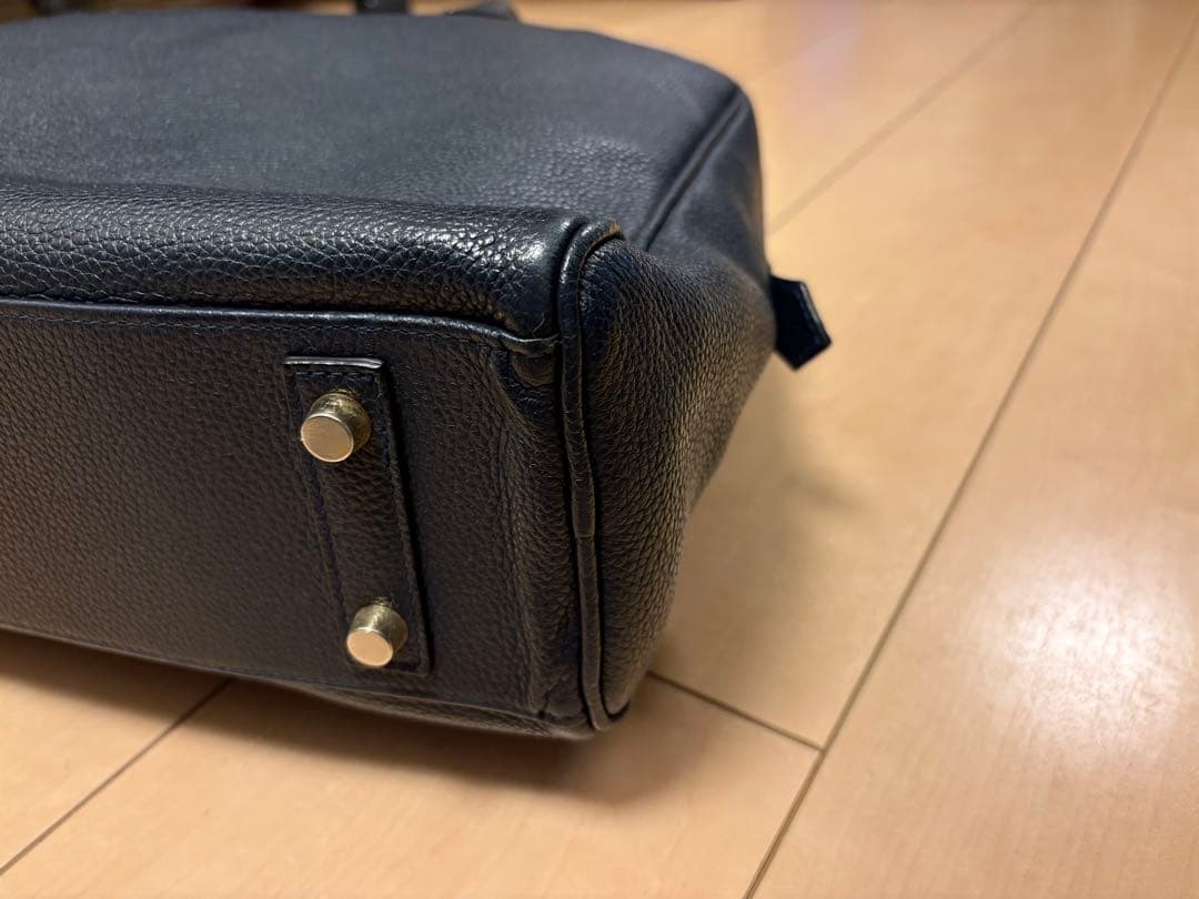 Cisei ブリーフケース901 ネイビー シボレザー イタリア製