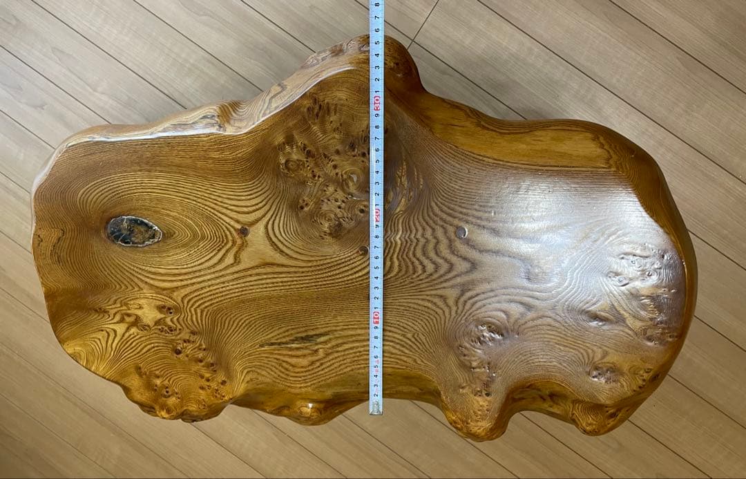 福岡引取り　幅65cm 一枚板　工芸品　テーブル　花台　飾り台