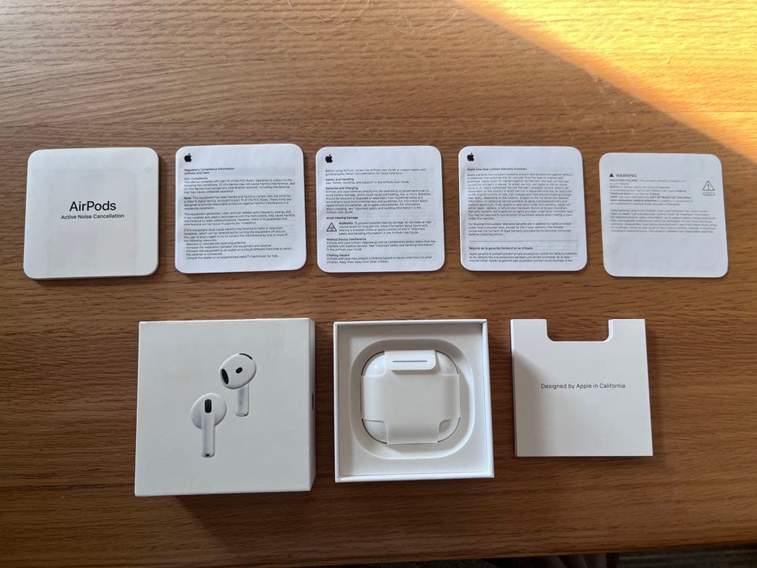 【新品】AirPods 4 本体 アクティブノイズキャンセリング