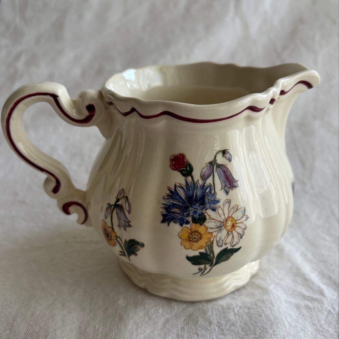 フランスアンティーク サルグミンヌ Agreste シュガーポット&ミルクポット