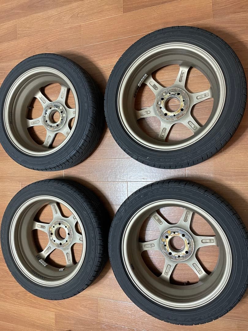 15インチ 5J PCD100オフセット45 4穴 レアマイスター風　TE37風