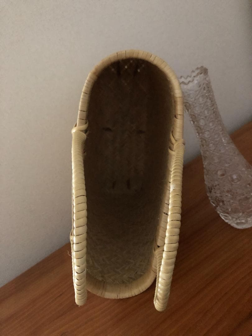 最終値下げ！新品♪　鳥越竹細工　おしゃれバッグ　手提げかご