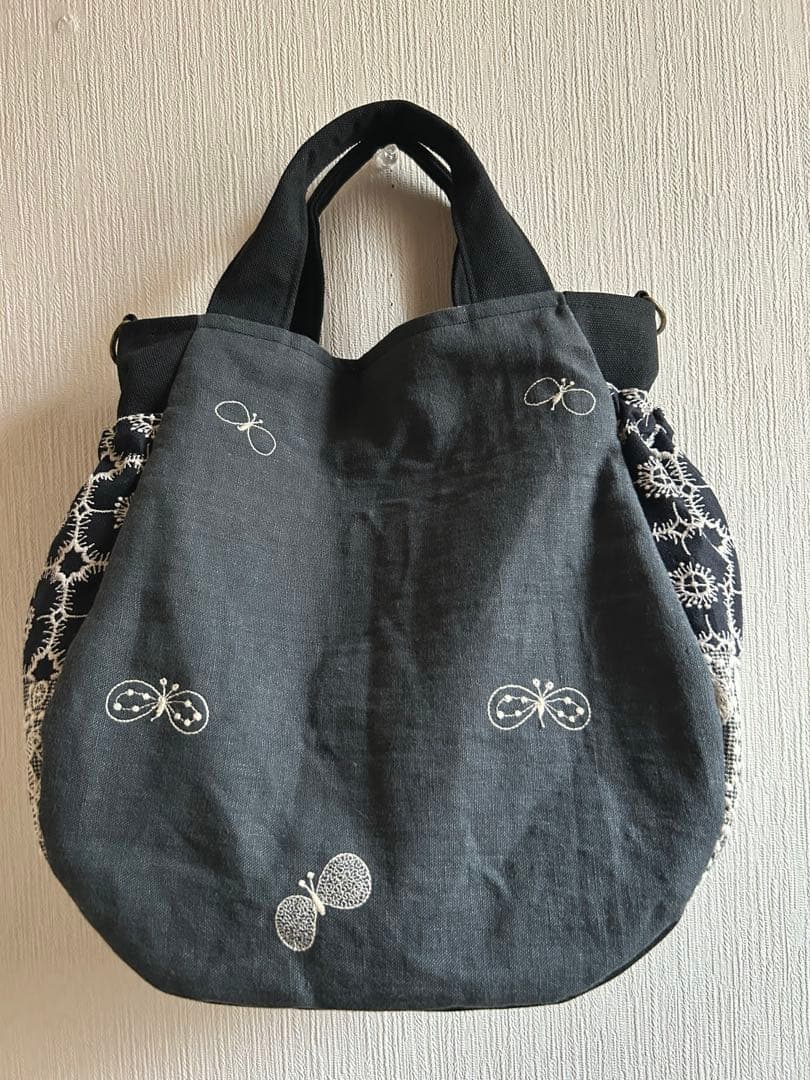 ミナペルホネン＊chouchoギャザポケバッグ✂️ハンドメイド