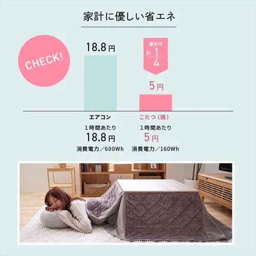 木目調　グレー　こたつ本体　掛け布団　２点セット　 正方形　炬燵　 こたつ布団