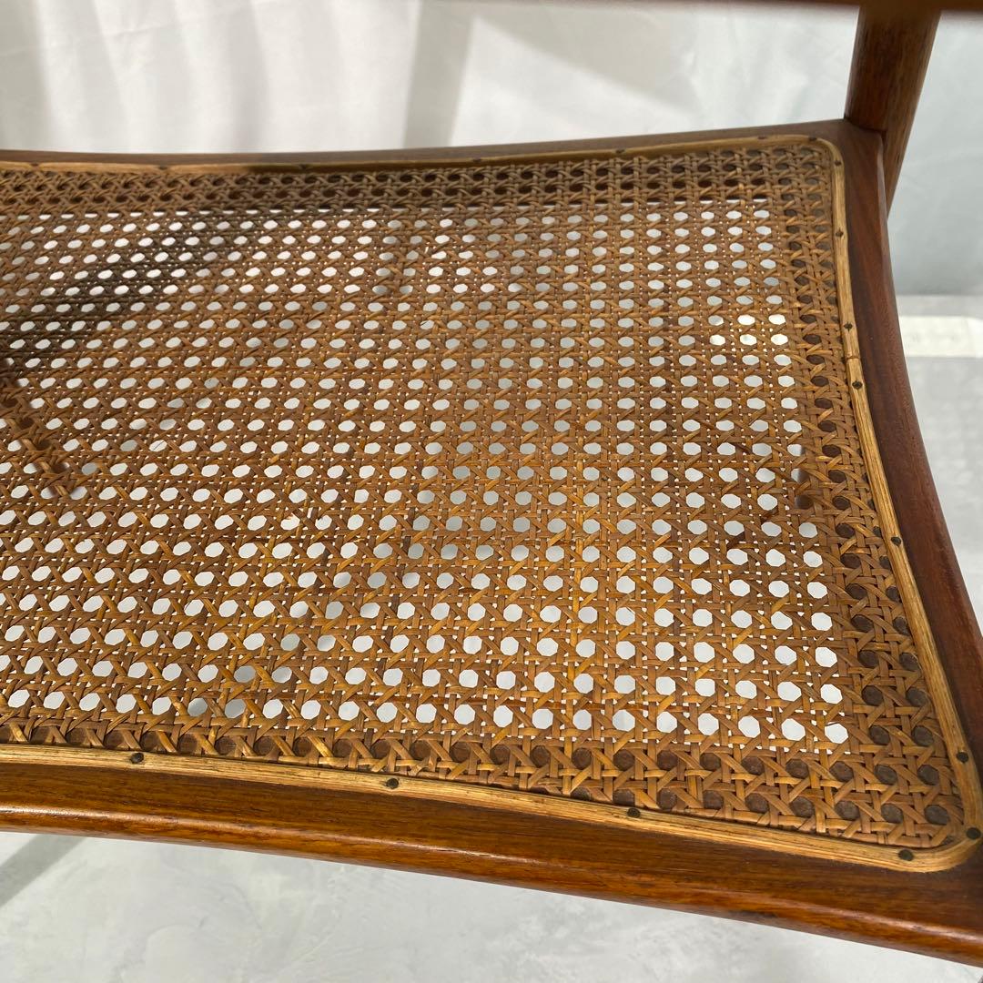 【希少】オールドマルニ センターテーブル 天板：ブビンガ材 脚：カリン材