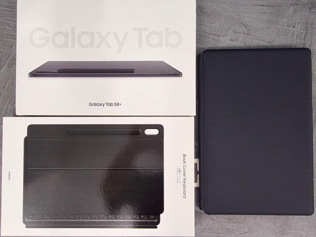 Samsung Galaxy Tab S8+ 純正ペン・純正キーボードカバー付