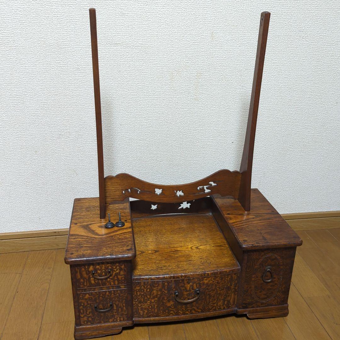 木製和風ドレッサー　化粧鏡　昭和レトロ　古民家　アンティーク