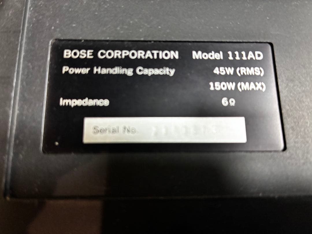 【良品】BOSE スピーカー 111AD 天井 壁掛け ブラケット付き