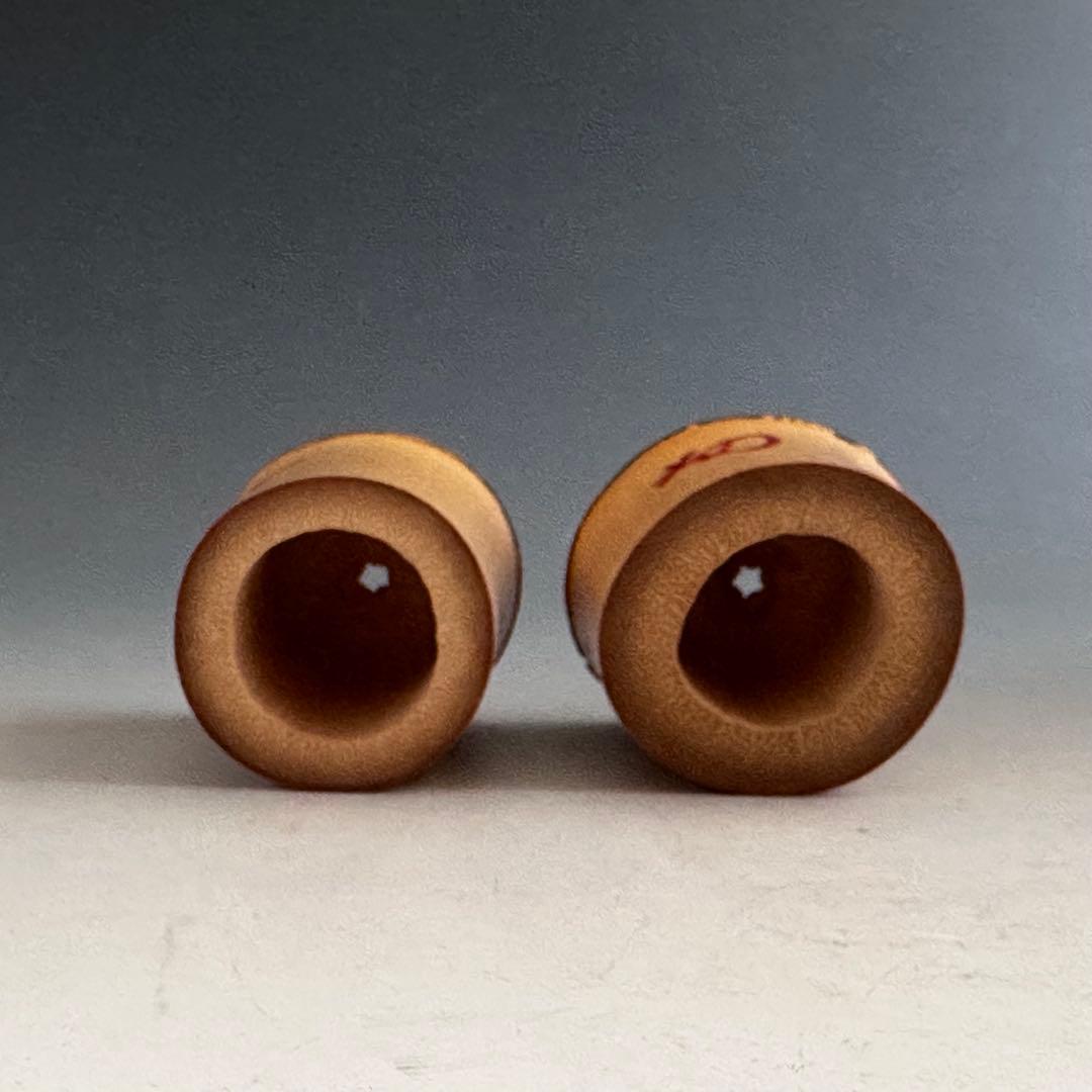 茶道具　淡々斎宗匠花押　書付　一双　竹蓋置　黒田正玄　共箱　裏千家　茶会