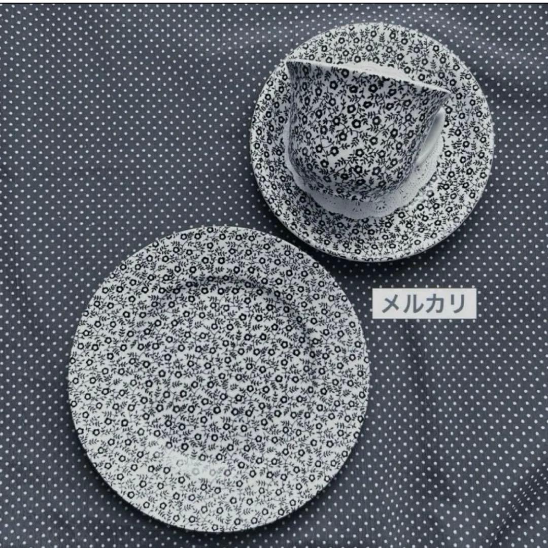 バーレイ ティーカップ&ソーサー　バーレイ ブラックフェリシティ プレート　S