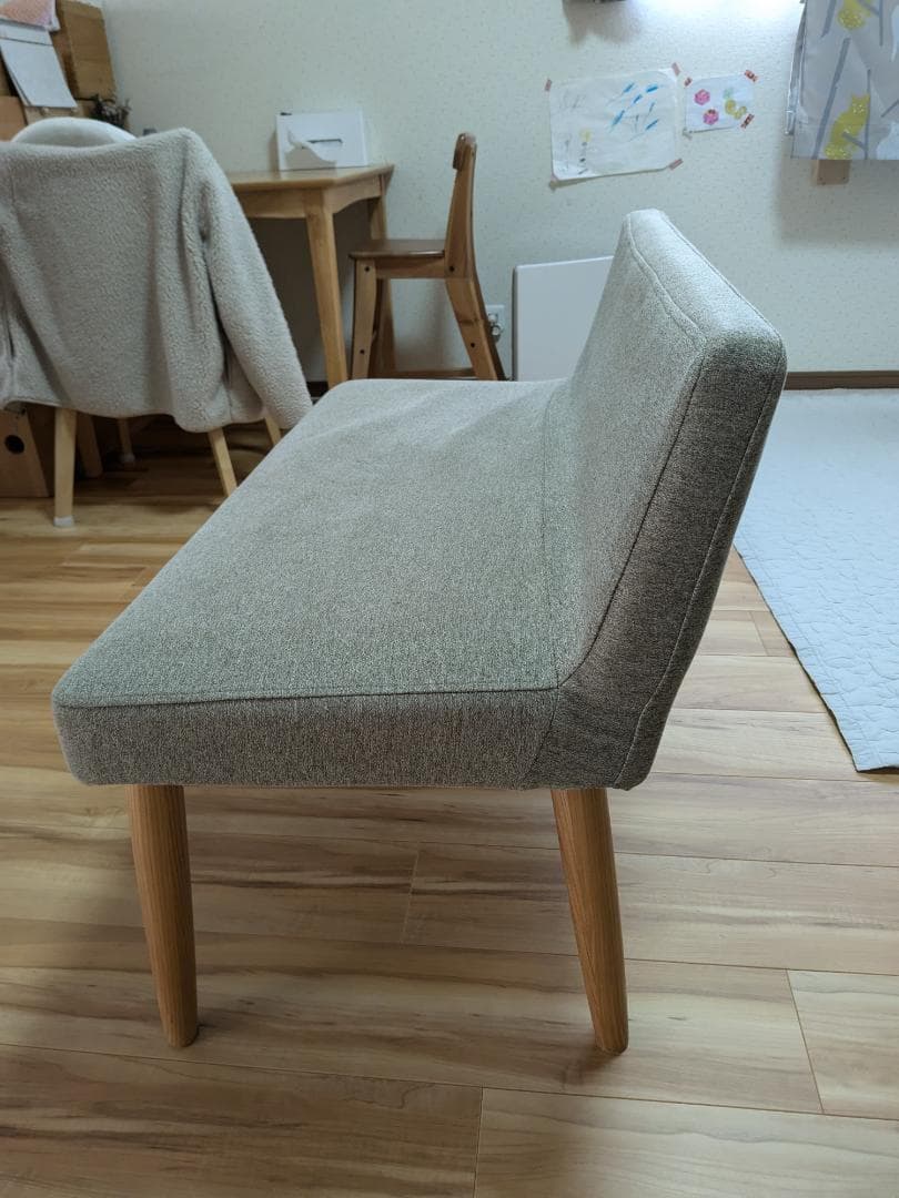 B-company ダイニング　ベンチ　椅子　ベージュ