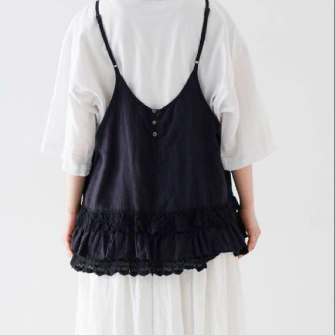 ネストローブ♡リネンレースヘムキャミソール