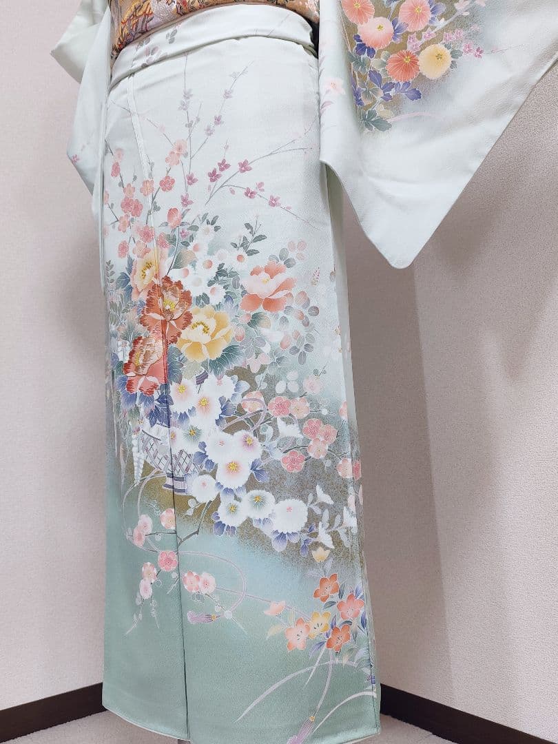 ❰6549❱ フルセット　訪問着 作家　袋帯　入学式　結婚式　お宮参り　正絹着物