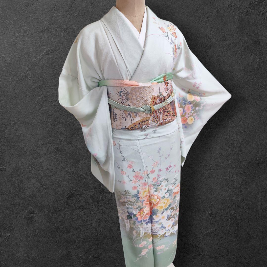 ❰6549❱ フルセット　訪問着 作家　袋帯　入学式　結婚式　お宮参り　正絹着物