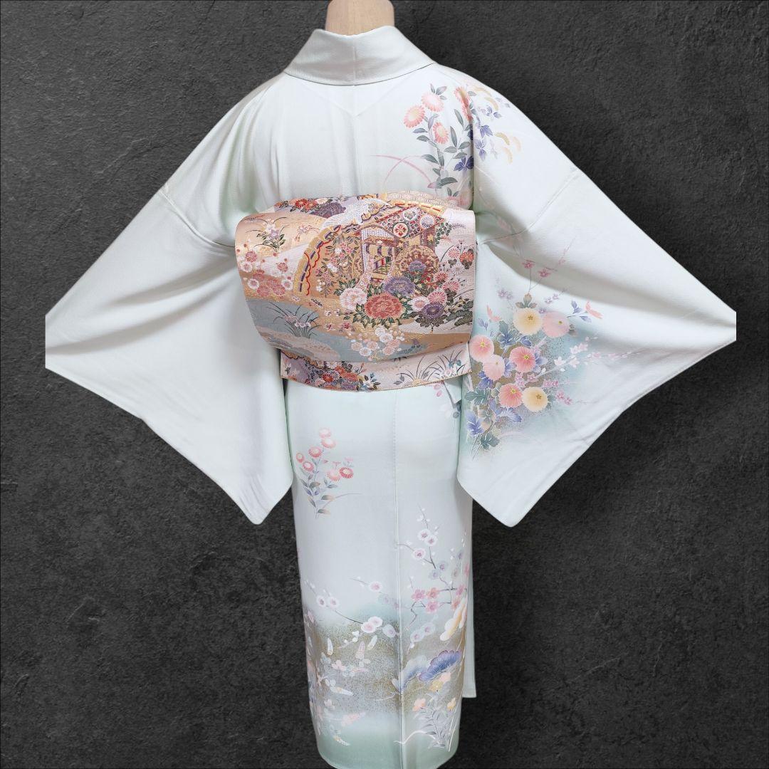 ❰6549❱ フルセット　訪問着 作家　袋帯　入学式　結婚式　お宮参り　正絹着物