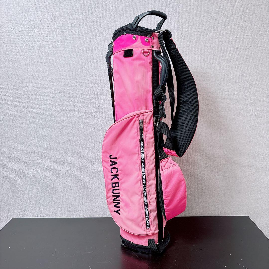 ジャックバニー スタンドキャディバッグ ピンク 軽量 4分割 JackBunny