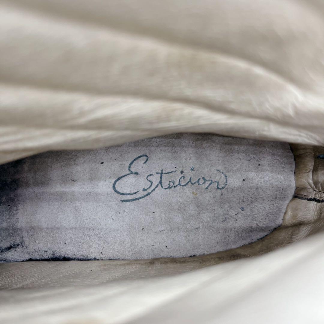 大人気❗️Estacion エスタシオン サイドジップ 黒 ショートブーツ L