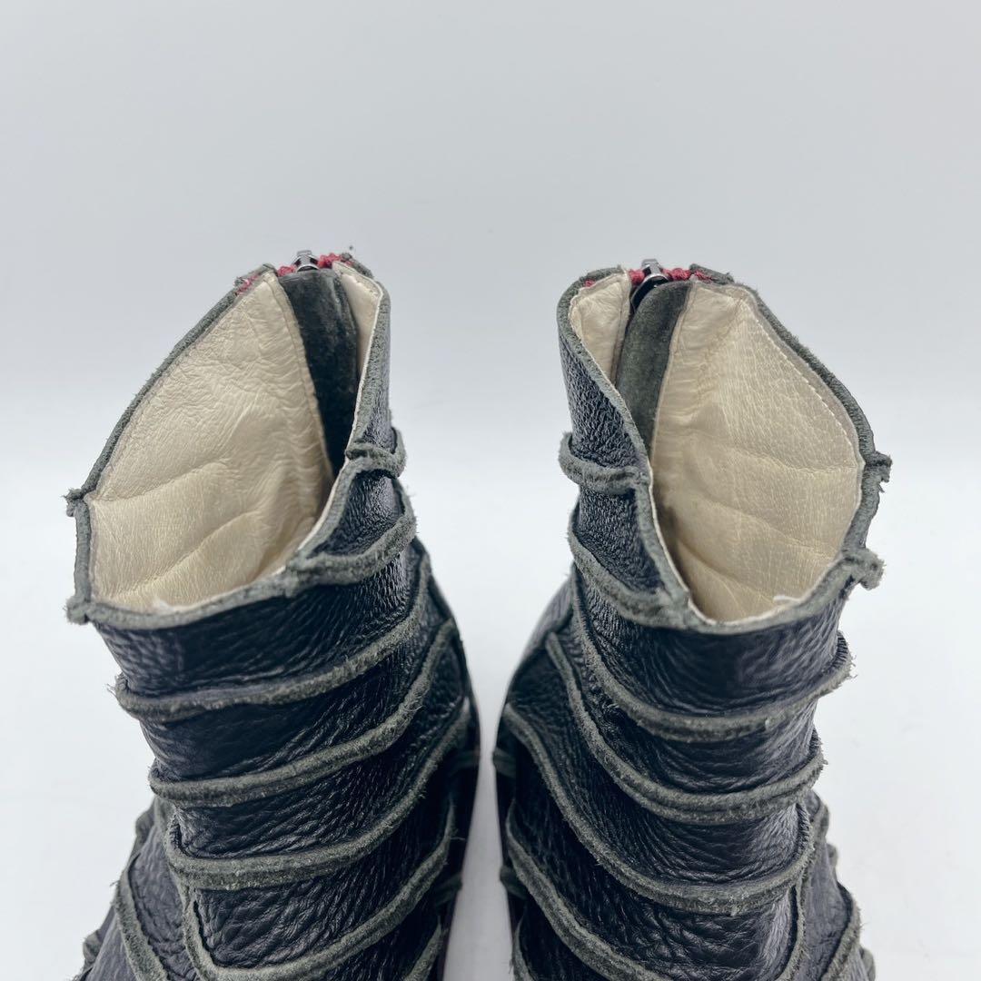 大人気❗️Estacion エスタシオン サイドジップ 黒 ショートブーツ L