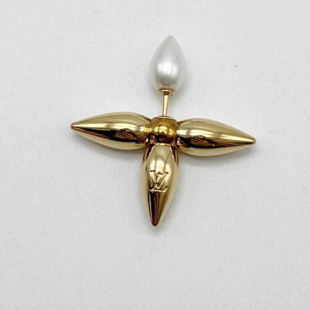 ルイヴィトン ピアス ルイゼット メタル ゴールド 片方のみ　IT刻印