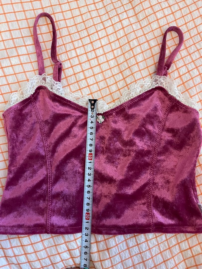 katie HONKONG GIRL ベロアキャミ