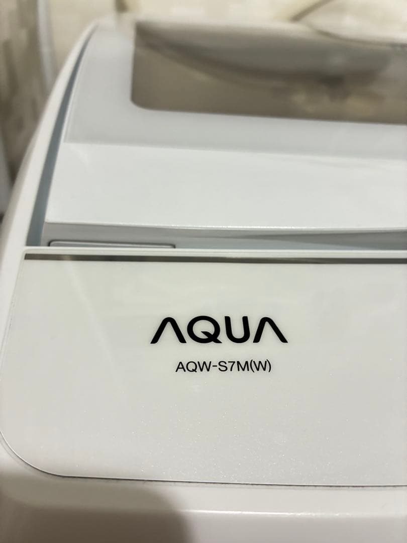 【こんちゃん】2022年製AQUA 7kg AQW-S7M(W)