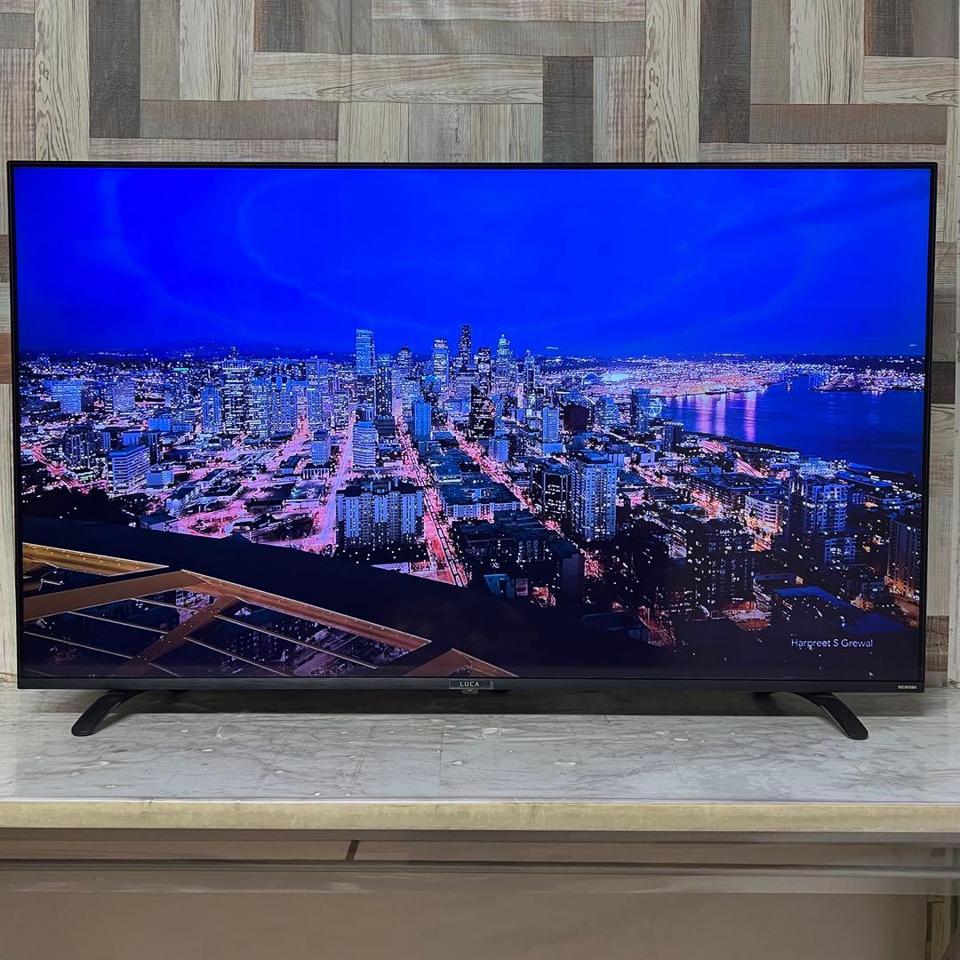 リクエスト価格❣️全国送料込アイリスオーヤマ55型　4K対応液晶テレビベゼルレス