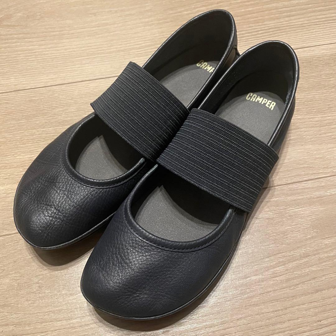 CAMPER Right Nina フラットシューズ ネイビー 38